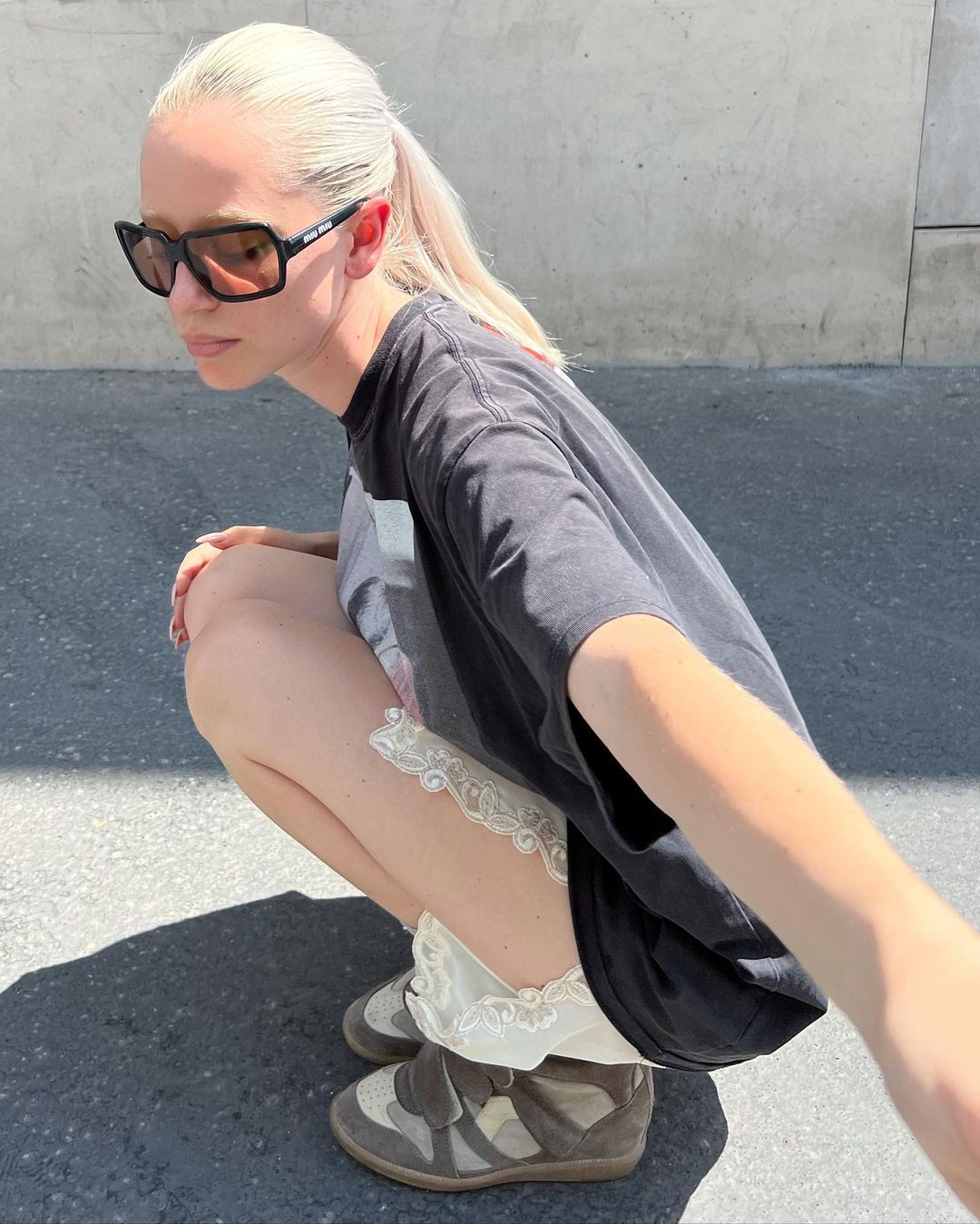 Scarpe di violetta con il tacco cheap